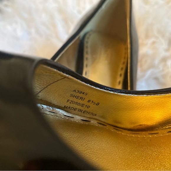 Coach 3in chunky heels, black patent size 61/2, nwot - Picture 3 of 5